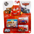ディズニー ピクサー カーズ 2022 マテル ミニレーサーズ ダイキャスト ミニカー 3パック ソーピー・メーター & ライトニング・マックイーン & ユニオンジャック・ラモーン