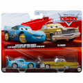 ディズニー ピクサー カーズ 2025 マテル 1/55スケール ダイキャスト ミニカー 2パック ブリンブリン・ライトニング・マックイーン & テックス・ダイナコ