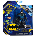 スピンマスター DCコミックス クリーチャーカオス 4インチ アクションフィギュア ミステリー・アクセサリーパック バット・テック バットマン (ブラック/ブルー スーツ)