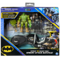 スピンマスター DCコミックス クリーチャーカオス 4インチ アクションフィギュア アーマリー・アタック・バットサイクル・パック バットマン vs スワンプシング 【パッケージダメージあり】