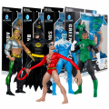 マクファーレントイズ DC マルチバース 7インチ アクションフィギュア 『JLA』 プラスチックマンシリーズ 4体セット (バットマン & スーパーマン & アクアマン & グリーンランタン)