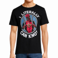 マーベルコミックス デッドプール "アイ・リテラリー・キャン・ノット" ブラック Tシャツ