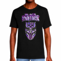 マーベルコミックス ブラック・パンサー ヴィブラニウム ブラック Tシャツ