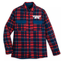 マーベル・スタジオ キャプテン・アメリカ "I COULD DO THIS ALL DAY" チェック シャツ ジャケット