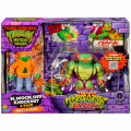 ティーンエイジ・ミュータント・ニンジャ・タートルズ：ミュータント・パニック! プレイメイツ ターゲット限定 4.5インチ ベーシックフィギュア “ノック・オフ ノックアウト” 2パック ミケランジェロ & マーク