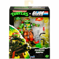 ティーンエイジ・ミュータント・ニンジャ・タートルズ x G.I.ジョー コラボシリーズ プレイメイツ 4.5インチ ベーシックフィギュア ラファエロ x ロードブロック