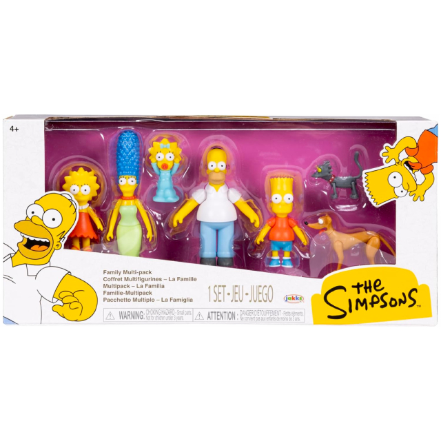 ザ・シンプソンズ ジャックスパシフィック 2.5インチ アクションフィギュア マルチパック (ホーマー & マージ & バート & リサ & マギー & サンタズ・リトルヘルパー & スノーボール2世)