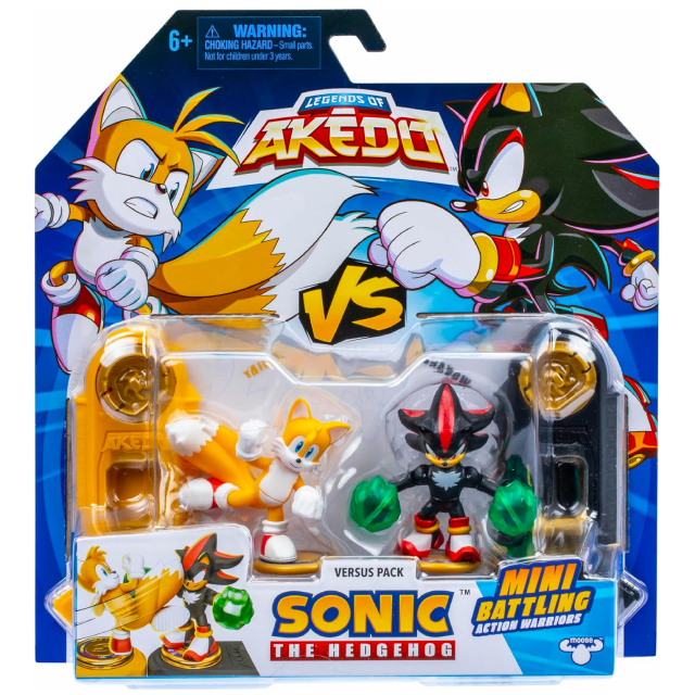ソニック・ザ・ヘッジホッグ x レジェンド・オブ・アケド ミニ バトリング アクションフィギュア バーサス・パック (テイルス & シャドウ)