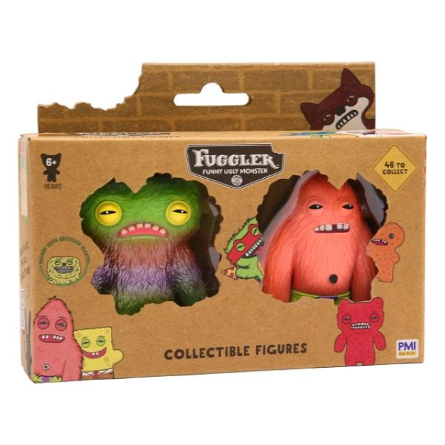 スポンジ・ボブ x ファグラー・モンスター 2.5インチ コレクティブル ミニフィギュア 2パック パトリック