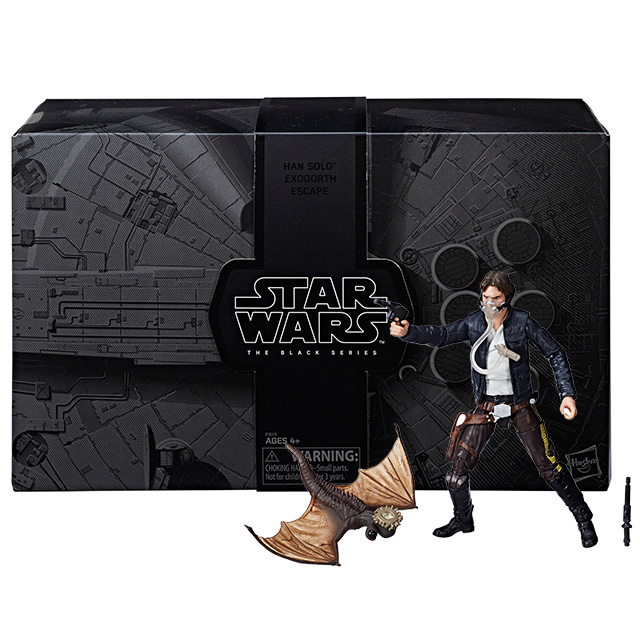 スター・ウォーズ 2018 サンディエゴ・コミコン限定 ブラックシリーズ 6インチ アクションフィギュア 2パック エクソゴース・エスケープ (ハン・ソロ & マイノック)