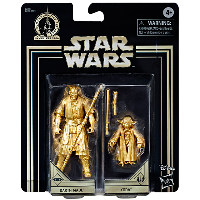 スター・ウォーズ 2019 スカイウォーカー サーガ コメモラティブエディション 3.75インチ ベーシックフィギュア ゴールドカラー 2パック ヨーダ & ダース・モール