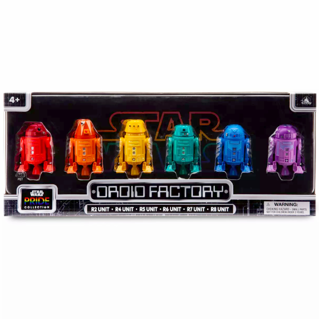 スター・ウォーズ × ディズニー 2023 プライド・コレクション ドロイドファクトリー 3.75インチ ベーシックフィギュア レインボーカラー アストロメク・ドロイド 6パック