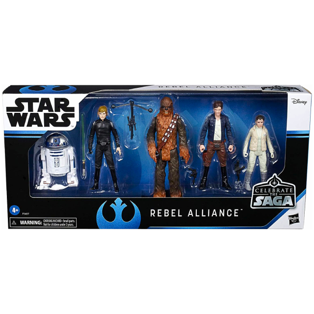 ハズブロ スター・ウォーズ セレブレート・サーガ 3.75インチ ベーシックフィギュア 5パック レベル・アライアンス (ルーク・スカイウォーカー & プリンセス レイア & ハン・ソロ & チューバッカ & R2-D2)