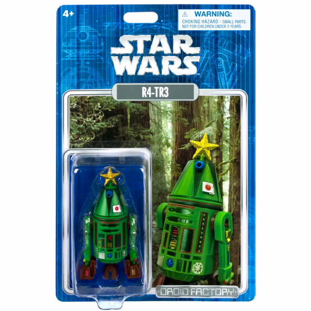 スター・ウォーズ × ディズニー 2024 USディズニーストア クリスマス限定 ドロイドファクトリー 3.75インチ ベーシックフィギュア R4-TR3