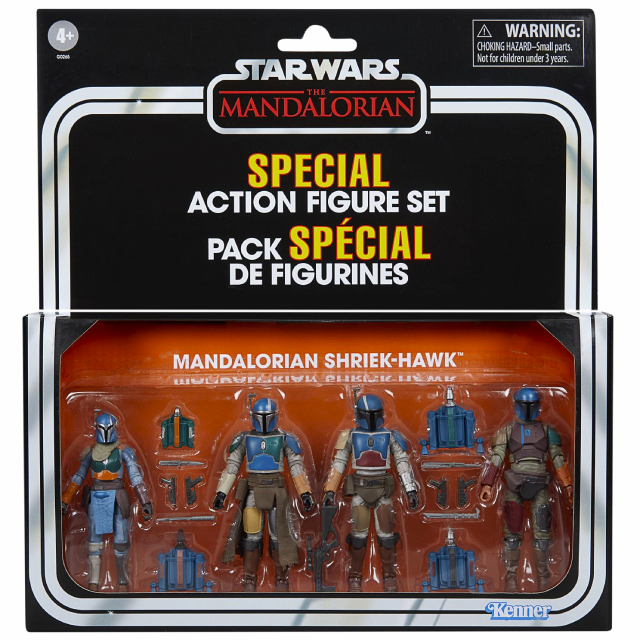 ハズブロ スター・ウォーズ 2025 ヴィンテージコレクション 3.75インチ ベーシックフィギュア 4パック 『ザ・マンダロリアン』 マンダロリアン・シュリーク・ホーク 【パッケージダメージあり】