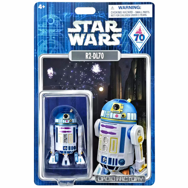 スター・ウォーズ × ディズニー 2025 USディズニーパーク 70周年記念 ドロイドファクトリー 3.75インチ ベーシックフィギュア R2-DL70