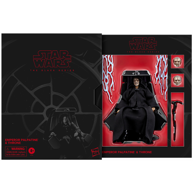 ハズブロ スター・ウォーズ ブラックシリーズ 6インチ アクションフィギュア デラックスパック エンペラー パルパティーン with スローン