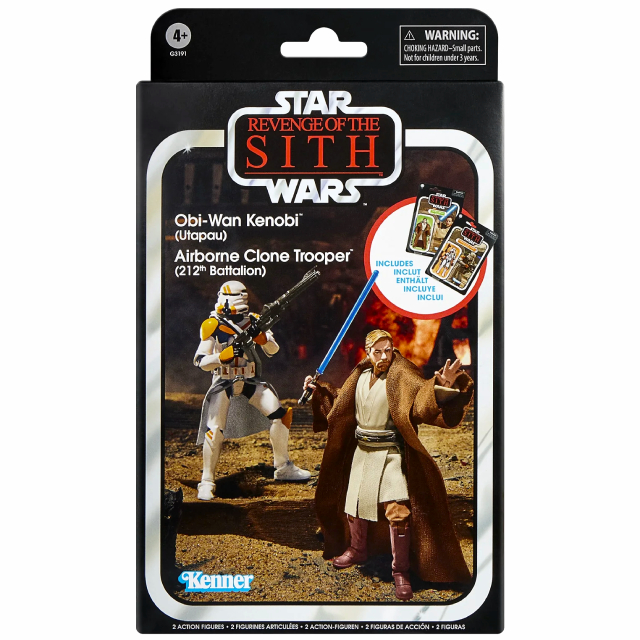 ハズブロ スター・ウォーズ 2026 ヴィンテージコレクション 3.75インチ ベーシックフィギュア 2パック 『シスの復讐』 オビ＝ワン・ケノービ & 第212突撃大隊 エアボーン クローントルーパー