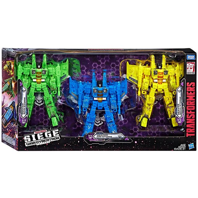 トランスフォーマー ジェネレーションズ 2019 ウォー・フォー・サイバトロン：シージ ターゲット限定 ボイジャークラス 3パック レインメーカーズ (アシッドストーム&イオンストーム&ノヴァストーム)