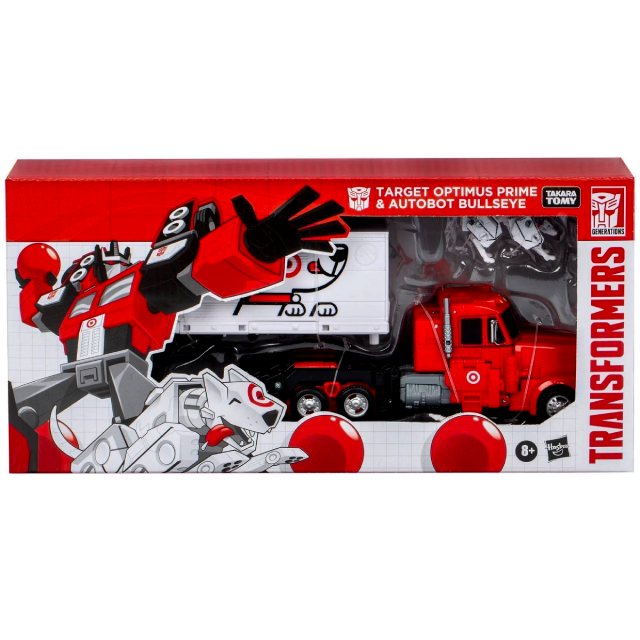 トランスフォーマー ジェネレーションズ 2024 ターゲット限定 リーダークラス ターゲット・オプティマスプライム with オートボット ブルズアイ 【パッケージダメージあり】