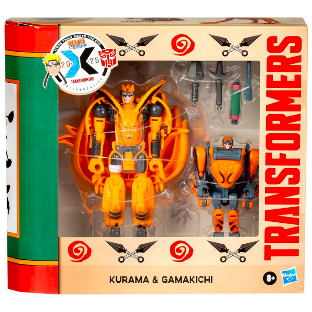 ハズブロ トランスフォーマー X NARUTO -ナルト- 疾風伝 コラボシリーズ 2025 マッシュアップ 2パック 九喇嘛 (クラマ) & ガマ吉