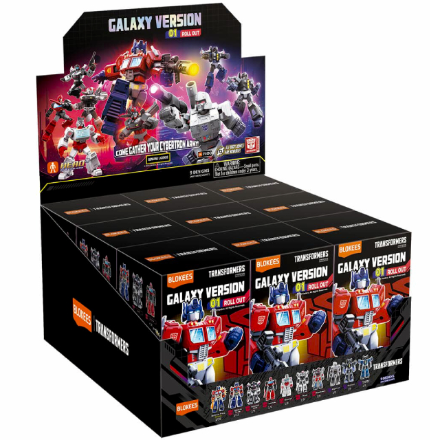 トランスフォーマー ブロッキーズ プラスチック モデルキット ギャラクシーバージョン GV-01 ロールアウト 9個入りボックス