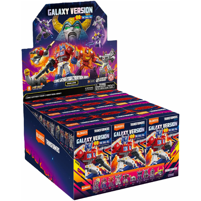 トランスフォーマー ブロッキーズ プラスチック モデルキット ギャラクシーバージョン GV-08 ワン・シャル・フォール 9個入りボックス