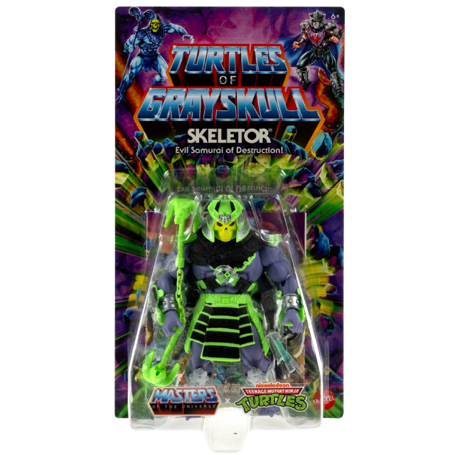 ティーンエイジ・ミュータント・ニンジャ・タートルズ x マスターズ・オブ・ユニバース マテル 2024 タートルズ・オブ・グレイスカル 5.5インチ アクションフィギュア スケルター