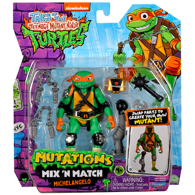 ◼️TMNT◼️タートルズ フィギュア 心細く プレイメイツ ミュータ 
