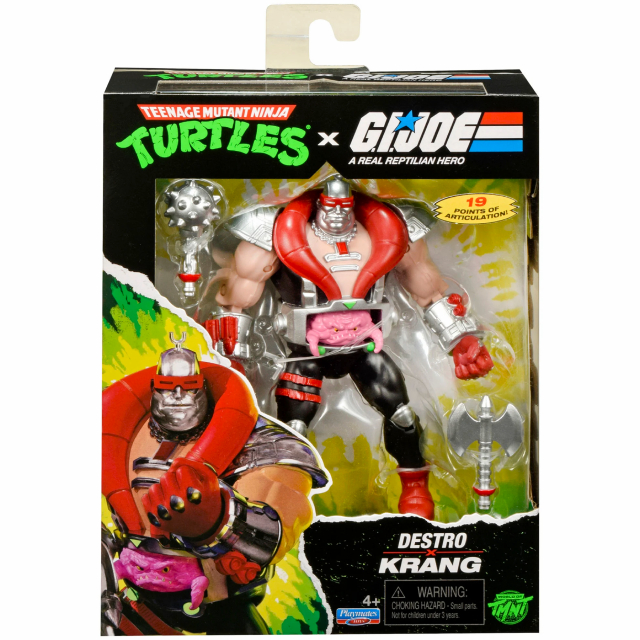 ティーンエイジ・ミュータント・ニンジャ・タートルズ x G.I.ジョー コラボシリーズ プレイメイツ 4.5インチ ベーシックフィギュア クランゲ x デストロ