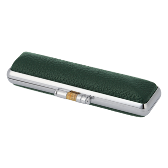 もみ革印鑑ケース グリーン