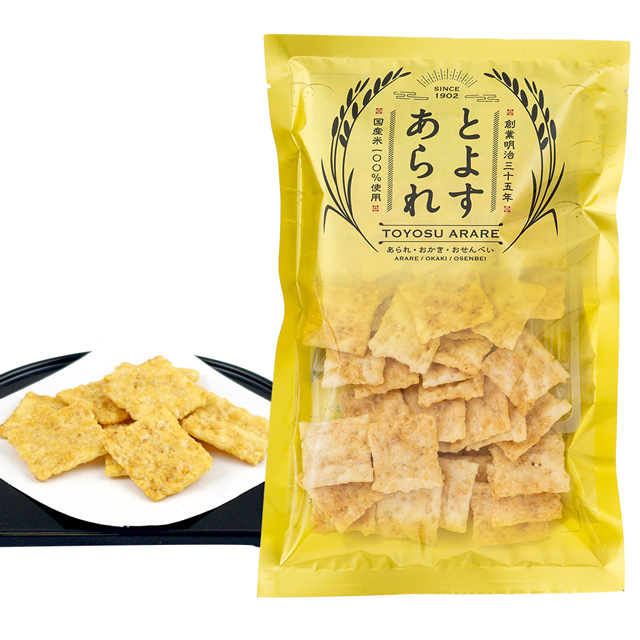 とよすあられ 国産米使用  つぶ角醤油×10袋入 ※送料無料【他の商品との同梱不可】 
