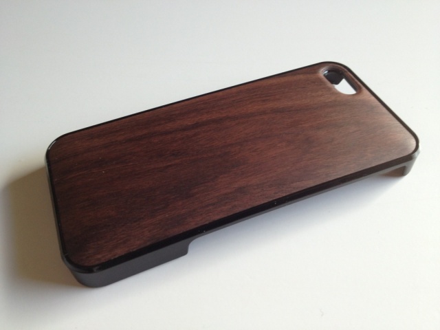 iPhone SE・iPhone 5/5s用　天然木ジャケット　ローズ