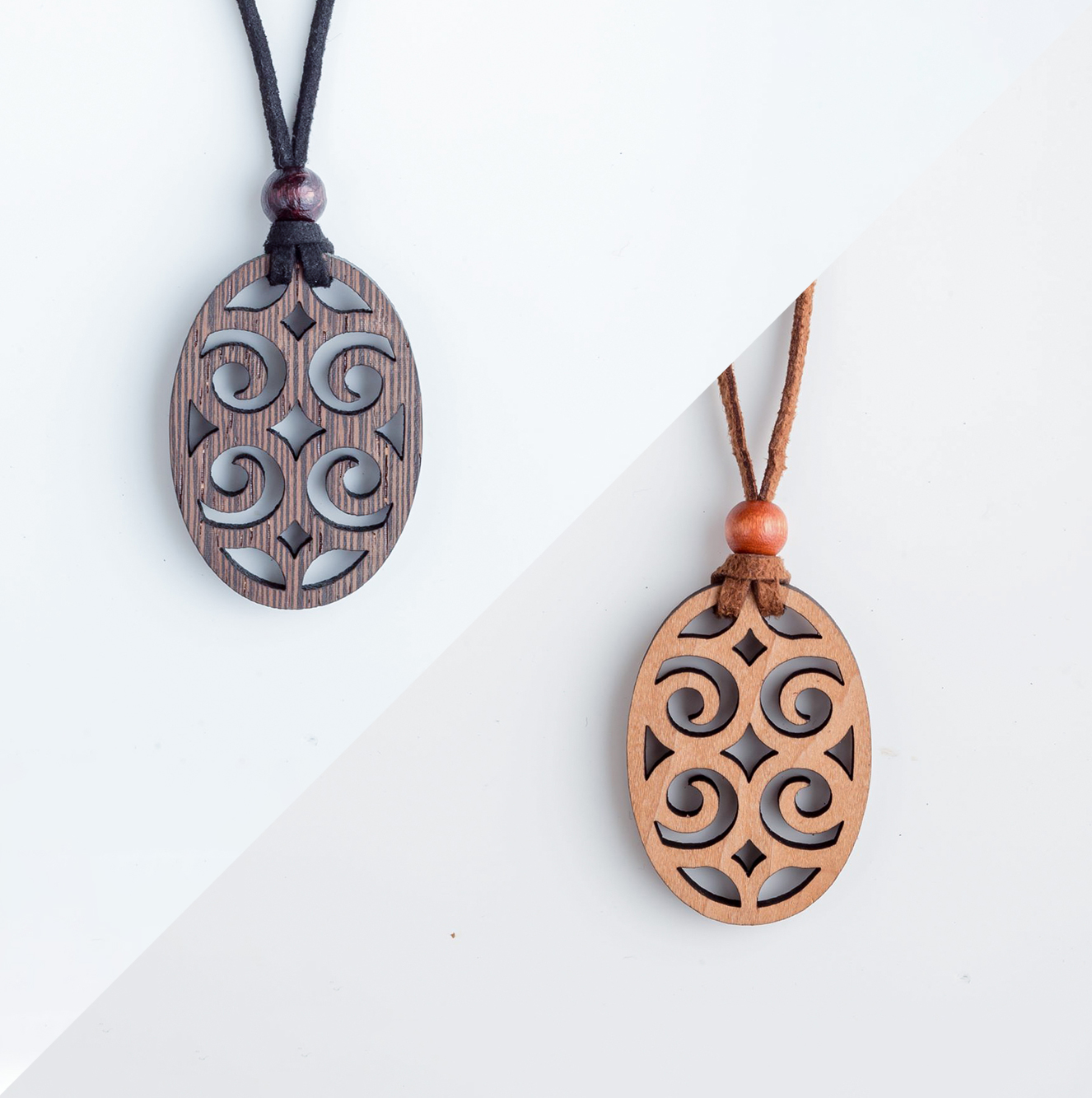 アイヌ文様ペンダント - mina pirika 切抜きペンダント (ミナ ピリカ