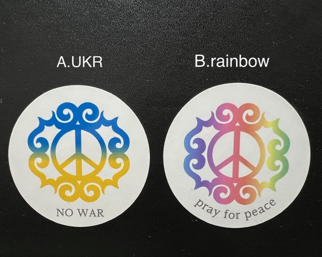 peace sticker （2色展開）