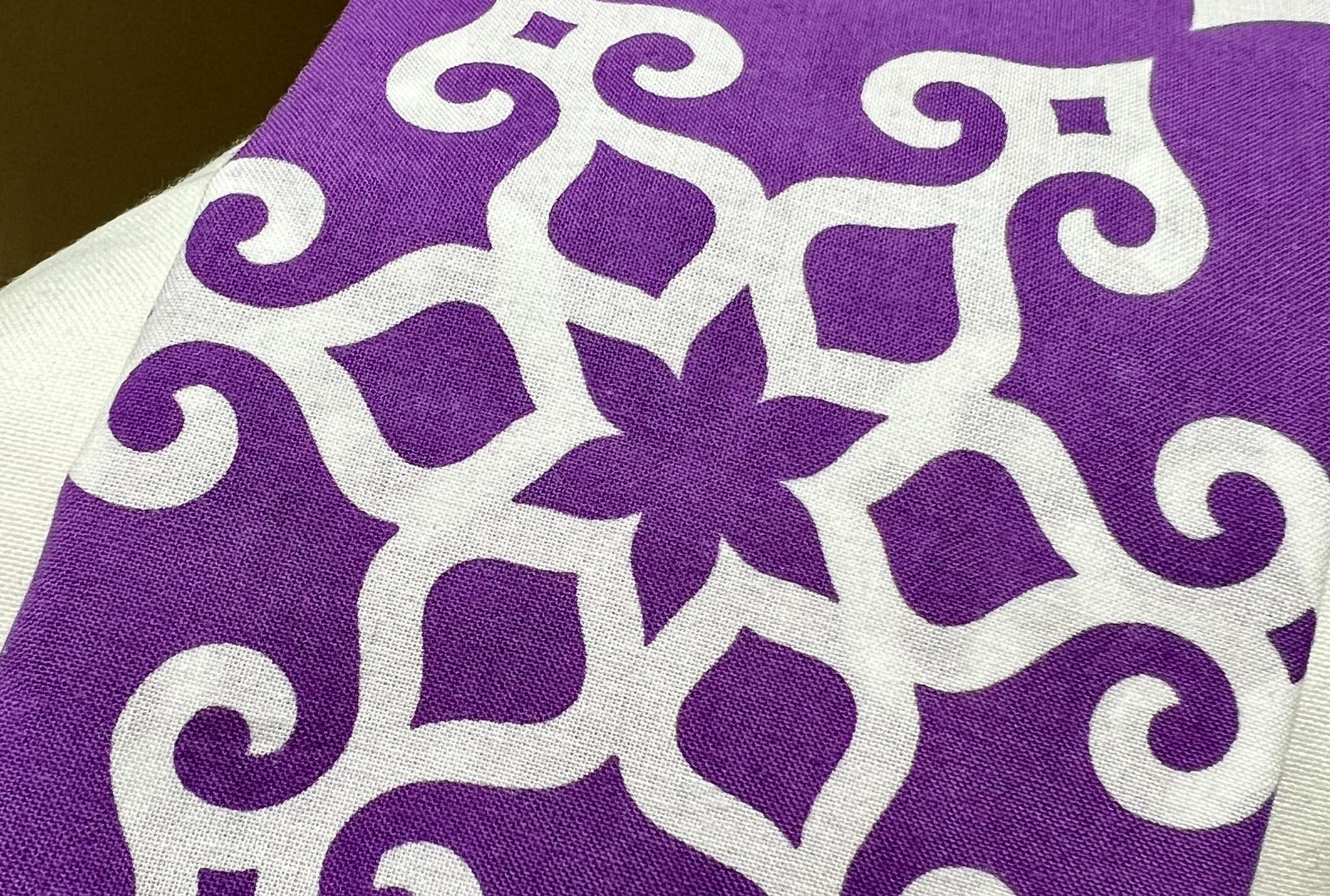 アイヌ文様手拭い（雪の華） | ファッション - 北海道AINU ToyToy屋