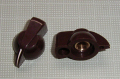 【ノブ】チキンヘッド：6.35mm（インチタイプ)　ブラウン