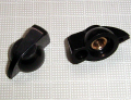 【ノブ】6.35mm（インチタイプ）チキンヘッド：リアルブラック