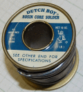 【DUTCH BOY】ヴィンテージROSIN CORE　SOLDER 20cm単位切り売り
