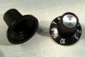 【ノブ】スプリットタイプ（6mm)：ギザギザシャフト用　フェンダースタイル風