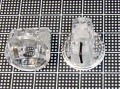 【ノブ】スタンダード：6.35mm（インチタイプ)　透明クリア【10個セット】