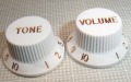 【ノブ】スプリットタイプ（6mm)：ギザギザシャフト用　白