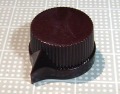 【ノブ】インチタイプ（6.35mm)：ねじ固定式　kn-ｓｔｙｌｅ　茶色（Brown)