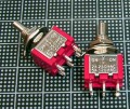 【ミニトグルスイッチ】N.B/6PIN　ON-OFF-ON　SWITCH(DPDT)【ショートピン】