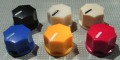 【ノブ】インチタイプ（6.35mm)：ねじ固定式　Small Hex（No　Skirt)　各色