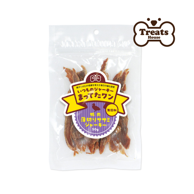 鴨肉薄切りササミジャーキー パッケージ