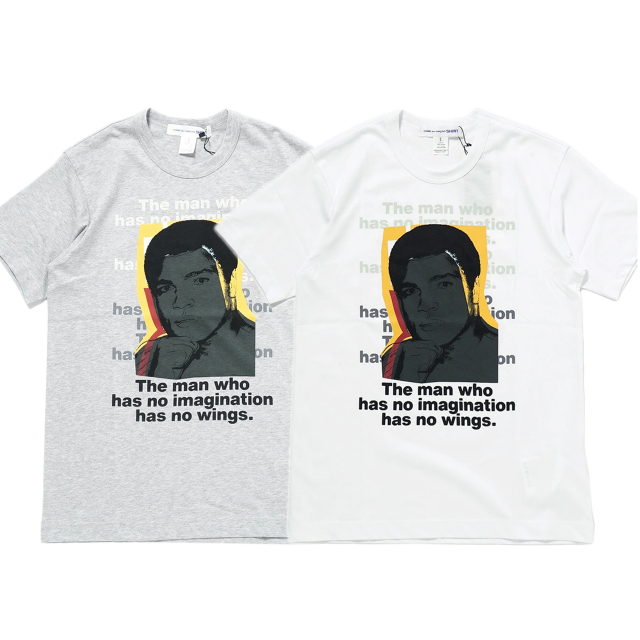 COMME des GARCONS SHIRT × Andy Warhol 半袖Tシャツ モハメドアリ