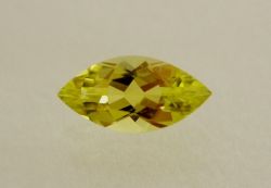 【高品質ルース】ザンビア産　カナリートルマリン　約0.3ct.マーキスシェイプ7x3.5mm