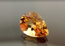ブラジル産シトリン☆ペアシェイプ8ｘ6☆0.92ct.