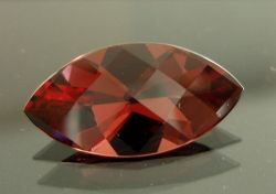 【高品質ルース】タンザニア産　ロードライトガーネット1.64カラット　マーキスシェイプチェッカーカット12x6mm